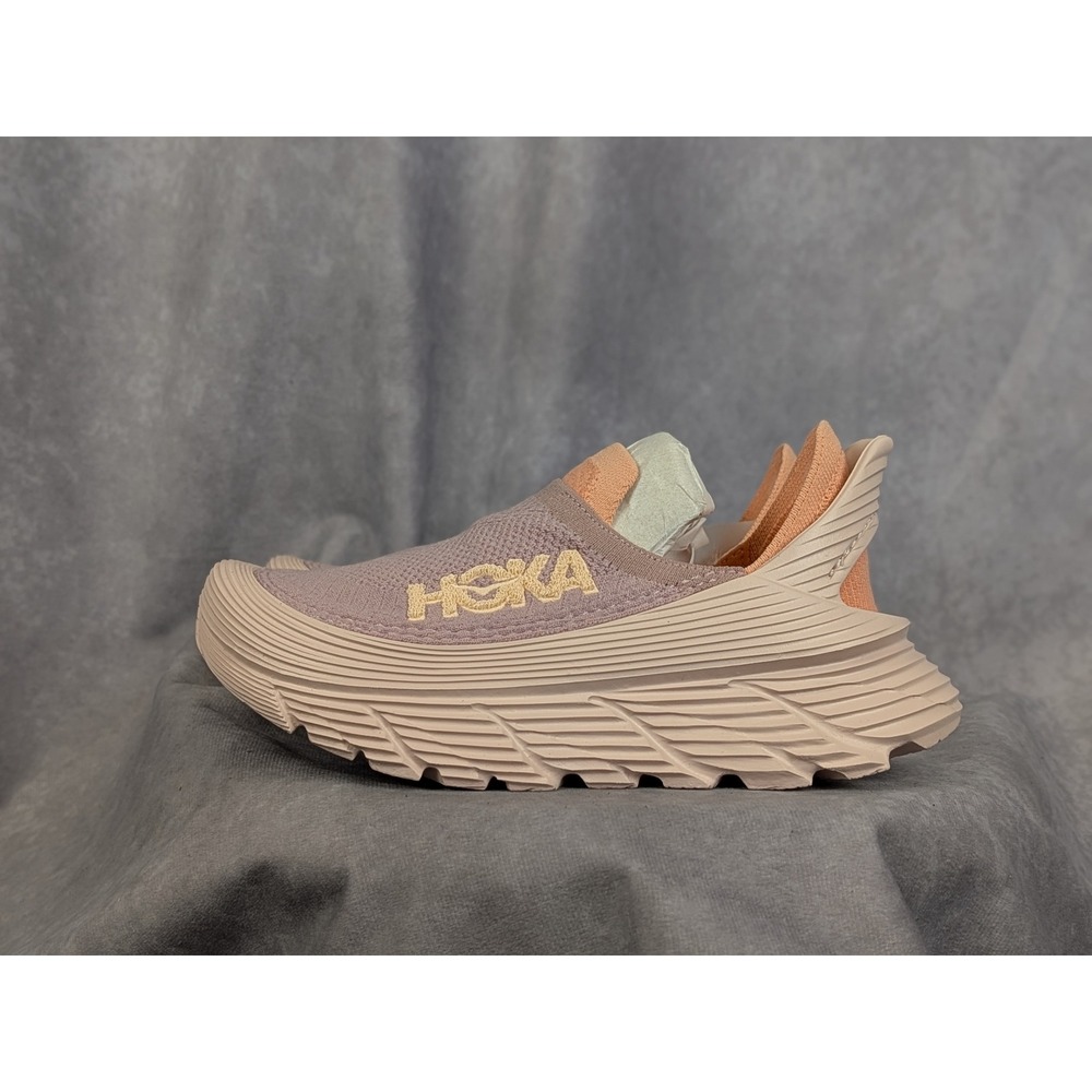 Hoka One One Restore TC Aerino Quartz Sunlit Aloe Recovery Slip On Womens 5 NWOB
